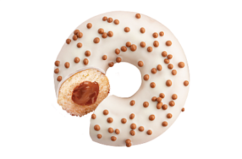 Изображение товара Донат с начинкой Карамель (67г х 36 шт) Bakerton зам., Россия