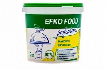 Изображение товара Майонез 67% Efko Food Professional 3л